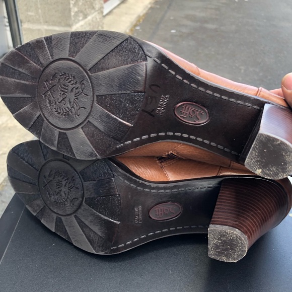 Sofft 1419400 Womens Brown Conac leather Ankle Booties Boots Size 10M - Picture 10 of 11